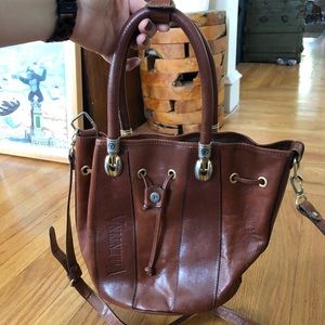 Valentina Leather Bucket Bag